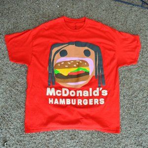 Travis Scott X Cactus Plant Flea Market Burger Mouth T-Shirt M XL